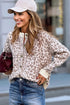 womens leopard cardigan