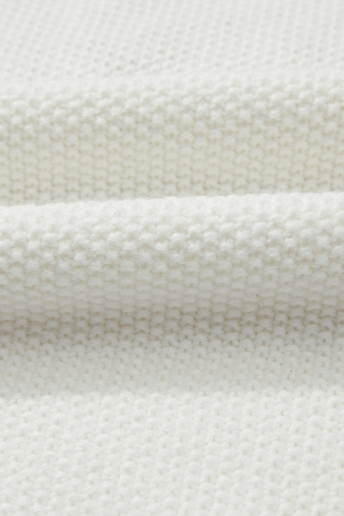 white holiday sweater