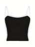 Casual Color Block Sleeveless Spaghetti Strap Basic Tank Top