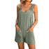 Casual fashion spaghetti strap shorts jumpsuit overalls women
