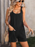 Casual fashion spaghetti strap shorts jumpsuit overalls women