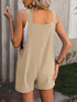 Casual fashion spaghetti strap shorts jumpsuit overalls women