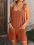 Casual fashion spaghetti strap shorts jumpsuit overalls women