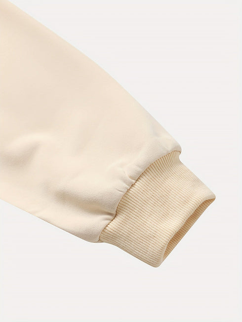 Casual Halloween Pumpkin Print Long Sleeve Crew Neck Hoodie