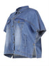 Casual Loose Sleeveless Single-Breasted Lapel Cloak Denim Jacket