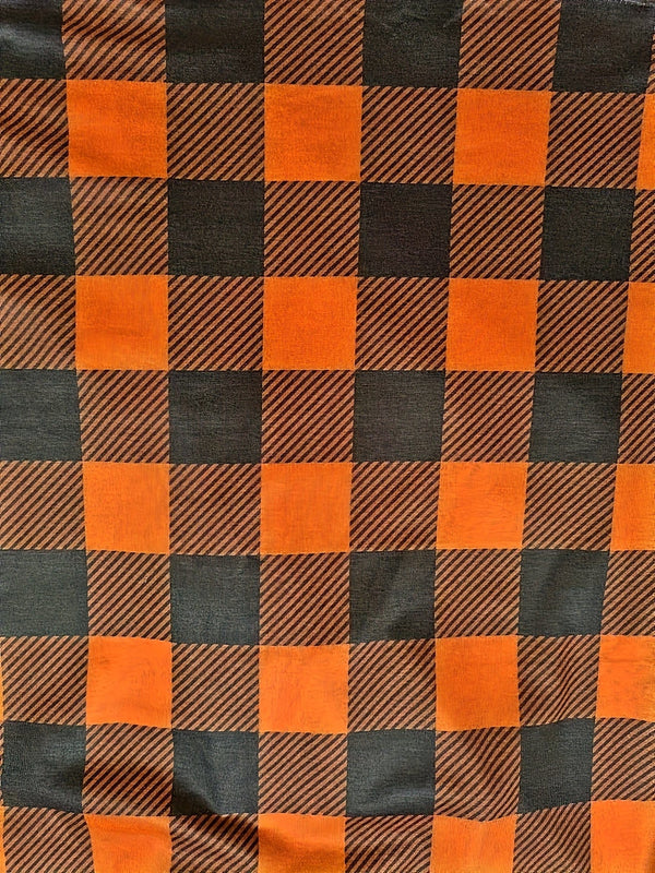 Casual Plaid Print Notch Neck Long Sleeve Button T-Shirt