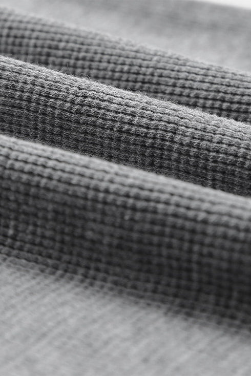 Casual Round Neck Button Long Sleeve T-Shirt