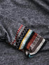 Casual Stripe Splicing Button Decor Long Sleeve Hoodie