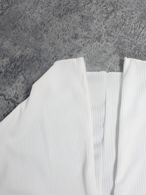 Casual Stylish Long Sleeve Solid High Collar Skinny Fit Jumpsuit