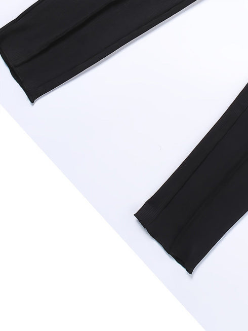 Casual Stylish Long Sleeve Solid High Collar Skinny Fit Jumpsuit