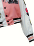 Casual Varsity Stylish Letter Print Button Front Jacket