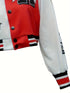 Casual Varsity Stylish Letter Print Button Front Jacket