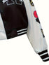 Casual Varsity Stylish Letter Print Button Front Jacket