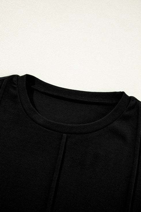 exposed seam top