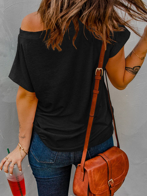 v-neck-skull-print-loose-short-sleeve-t-shirt