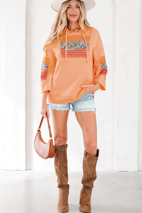 hooded long sleeve top