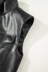 faux leather vest