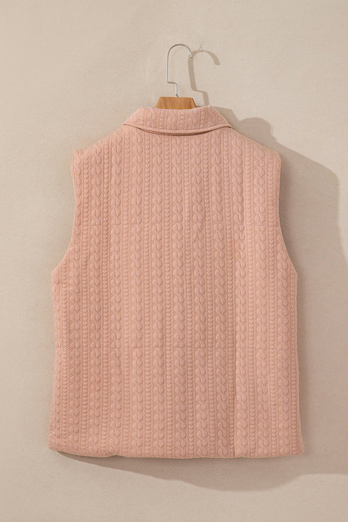 pale-chestnut-cable-textured-zip-up-vest-jacket