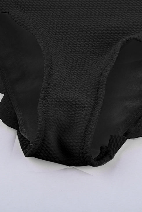 black-solid-scalloped-one-shoulder-bikini