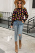 womens flower sweater