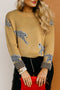 camel-fuzzy-cheetah-accent-round-neck-sweater