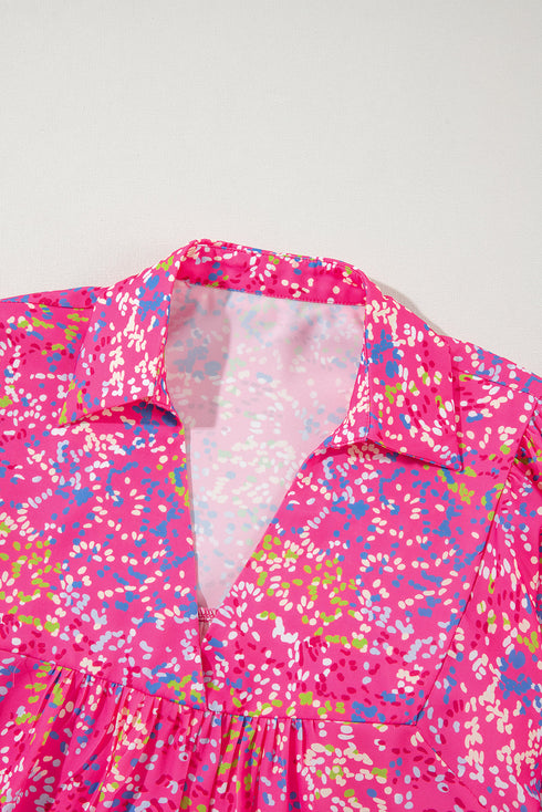 bonbon-abstract-print-collared-v-neck-babydoll-blouse
