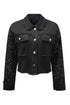 black-sequin-sleeve-pocketed-raw-hem-denim-jacket