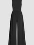 Chic Black A-Line Jumpsuit with Cinched Waist