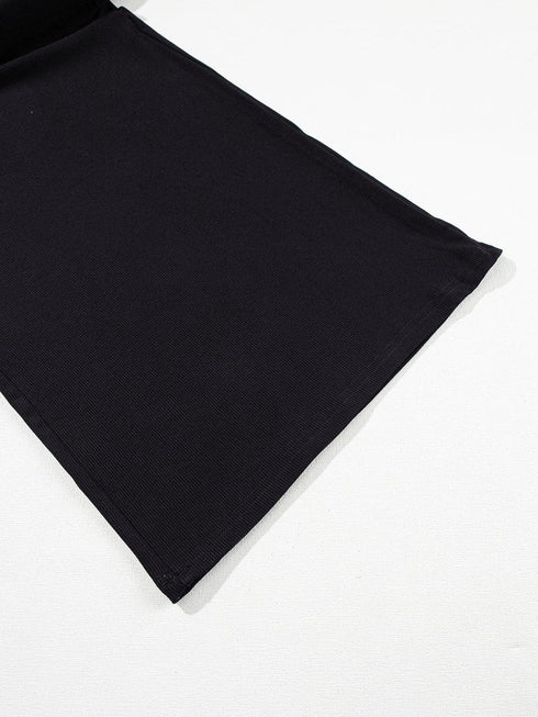 Chic Black A-Line Jumpsuit with Cinched Waist