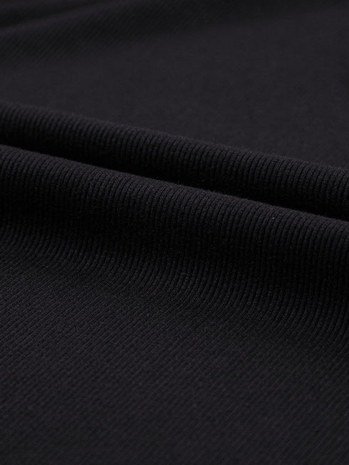 Chic Black A-Line Jumpsuit with Cinched Waist