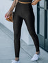 Chic Black Leggings with Waist Cincher - Active Style