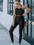Chic Black Leggings with Waist Cincher - Active Style