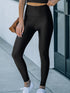 Chic Black Leggings with Waist Cincher - Active Style
