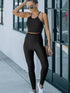 Chic Black Leggings with Waist Cincher - Active Style