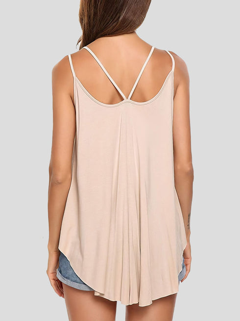 Chic Double Strap Oversized Women's Tank Top