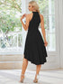 Chic Halterneck Knee-Length Wedding Guest Dress