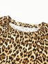 Chic Leopard Print A-line Mini Dress