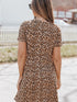 Chic Leopard Print A-line Mini Dress