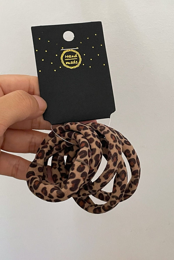 Women's Chic Leopard Print Hair Ties for Women - Stylish Accessories for All Hair Types and Fashionable Looks