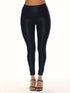 Chic Vintage Solid Faux Leather High Waist Skinny Leggings