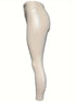 Chic Vintage Solid Faux Leather High Waist Skinny Leggings