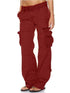 Chic Women's Black, Pink & Wine Tactical Cargo Pants