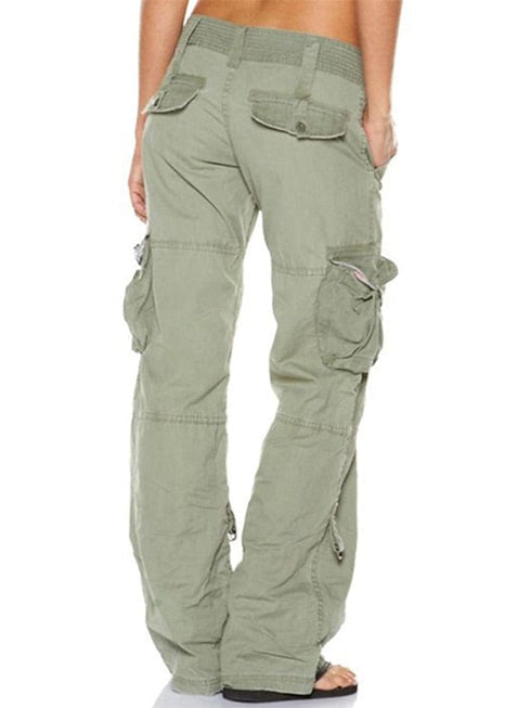 Chic Women's Black, Pink & Wine Tactical Cargo Pants