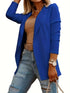 Classic Open-Front Long Sleeve Solid Lapel Casual Blazer