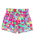 Colorful Geometric Print Active Shorts with High Waist