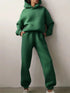 Comfy Cozy Matching Set: Relaxed Long Sleeve Hoodie and Jogger Pants Set, Women's Lounge Wear