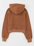 Cozy Brown Hoodie with Kangaroo Pocket and Quarter Zip