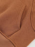 Cozy Brown Hoodie with Kangaroo Pocket and Quarter Zip