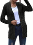 Cozy Cable Knit Button-Front Long Sleeve Cardigan