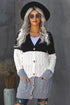 Cozy Cable Knit Button-Front Long Sleeve Cardigan